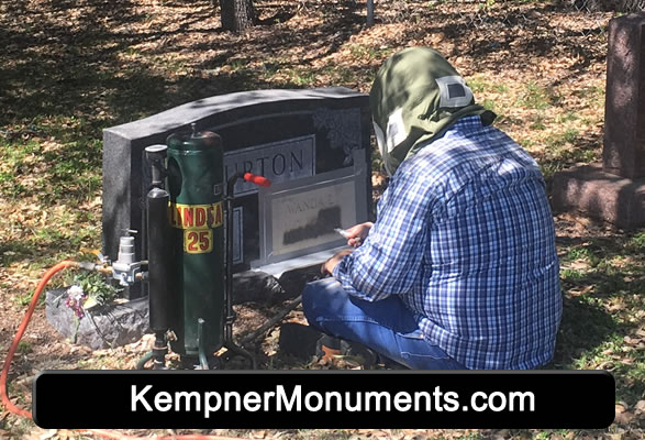 On-Site Headstone / Monuemnt Sandblasing / KempnerMonuments.com