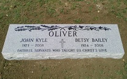 Headstone, Cemetery Marker, Engraving, Cemetery Monuments / kempnermonuments.com